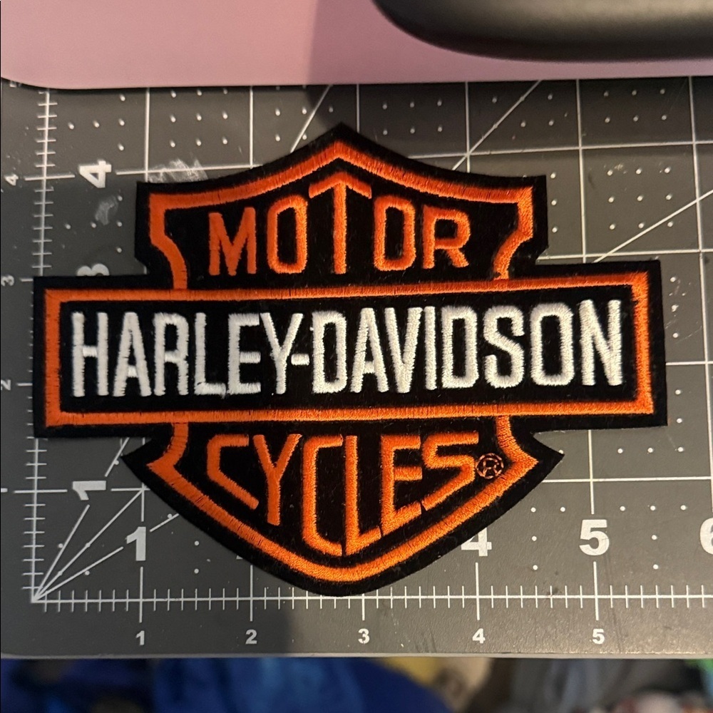 Harley-Davidson Black and Orange Patch Trio - Picture 4 of 4